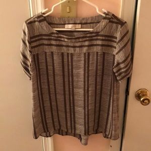 Loft short sleeve dress shirt small